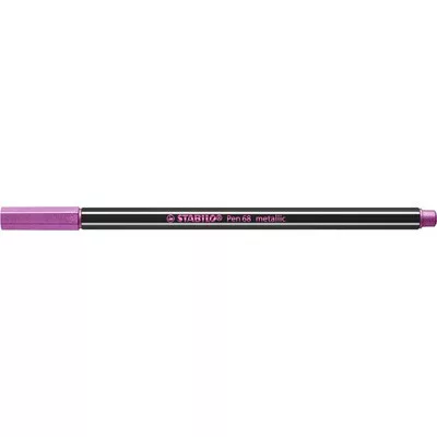 Filctoll, 1,4 mm, STABILO "Pen 68 metallic", metál rózsaszín 1 db