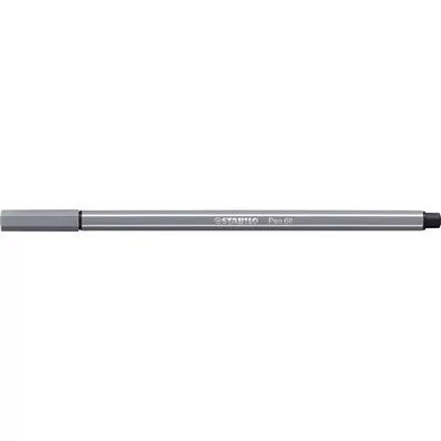Filctoll, 1 mm, STABILO "Pen 68", sötét szürke 1 db