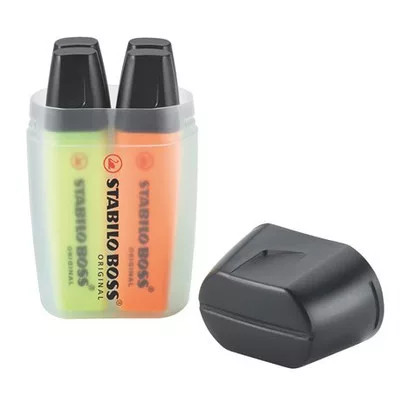 Szövegkiemelő készlet, 2-5 mm, STABILO "Boss Big Box", 4 különböző szín 4 db