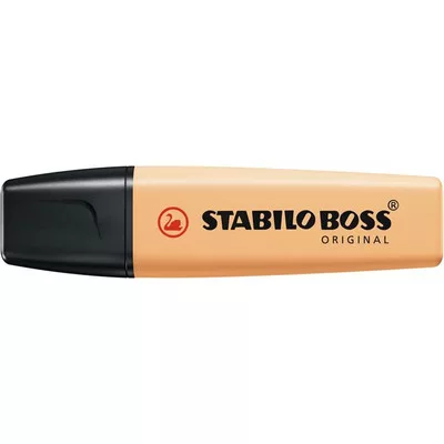 Szövegkiemelő, 2-5 mm, STABILO "BOSS original Pastel", fakó narancs 1 db