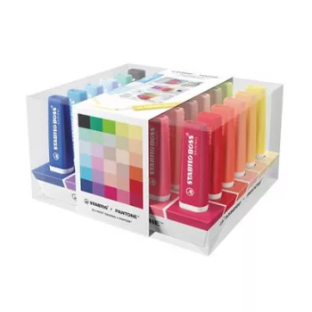   Szövegkiemelő készlet, asztali, STABILO "Boss Original x Pantone", 30 különböző szín