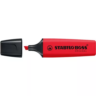 Szövegkiemelő, 2-5 mm, STABILO "BOSS original", Stabilo piros 1 db