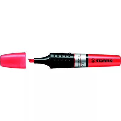 Szövegkiemelő, 2-5 mm, STABILO "Luminator", piros 1 db