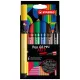 Filctoll készlet, 1-5 mm, vágott hegy, STABILO "Pen 68 MAX", 6 különböző szín 6 db