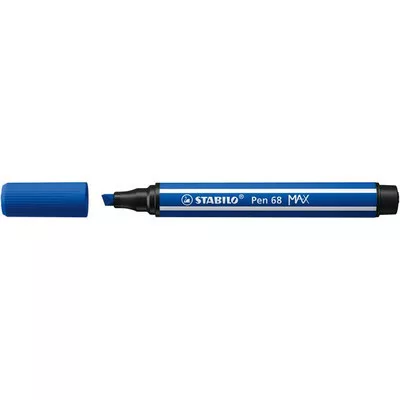 Filctoll, 1-5 mm, vágott hegy, STABILO "Pen 68 MAX", ultramarinkék 1 db