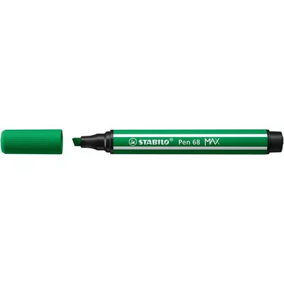 Filctoll, 1-5 mm, vágott hegy, STABILO "Pen 68 MAX", zöld 1 db