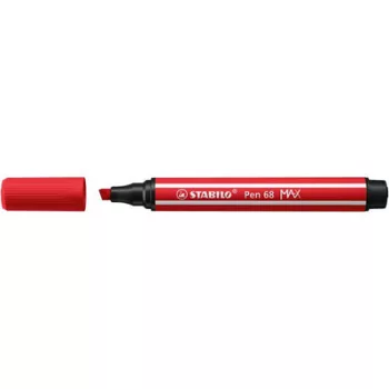   Filctoll, 1-5 mm, vágott hegy, STABILO "Pen 68 MAX", piros 1 db