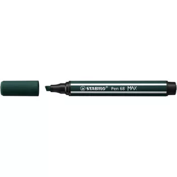   Filctoll, 1-5 mm, vágott hegy, STABILO "Pen 68 MAX", földzöld 1 db