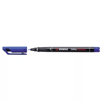   Alkoholos marker, 0,7 mm, STABILO "OHPen F", kék 1 db