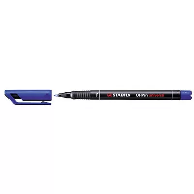 Alkoholos marker, 0,7 mm, STABILO "OHPen F", kék 1 db