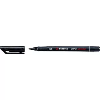   Alkoholos marker, 1 mm, STABILO "OHPen M", fekete 1 db