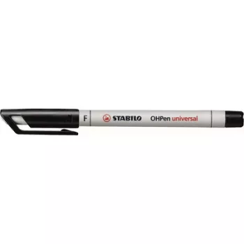   Alkoholmentes marker, OHP, 0,7 mm, STABILO "OHPen F", fekete