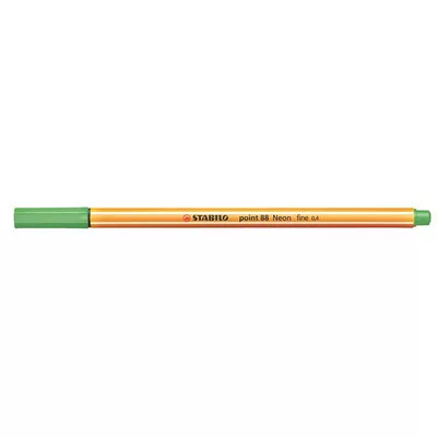 Tűfilc, 0,4 mm, STABILO "Point 88", neon zöld 1 db