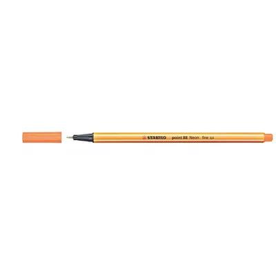 Tűfilc, 0,4 mm, STABILO "Point 88", neon narancssárga 1 db