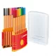 Tűfilc készlet, 0,4 mm, STABILO "Point 88 ColorParade", 20 különböző szín 20 db