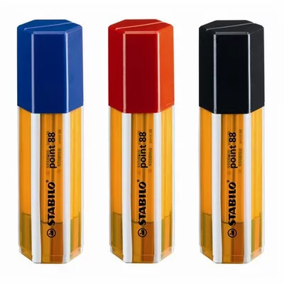 Tűfilc készlet, 0,4 mm, STABILO "Point 88 Big Point Box", 20 különböző szín 20 db