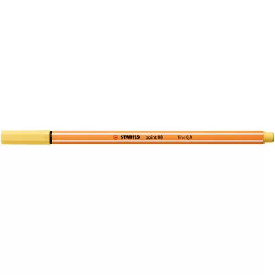 Tűfilc, 0,4 mm, STABILO "Point 88", világossárga 1 db