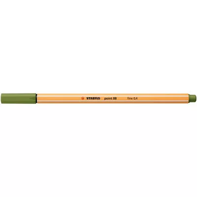 Tűfilc, 0,4 mm, STABILO "Point 88", moha zöld 1 db