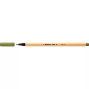   Tűfilc, 0,4 mm, STABILO "Point 88", sárzöld 1 db