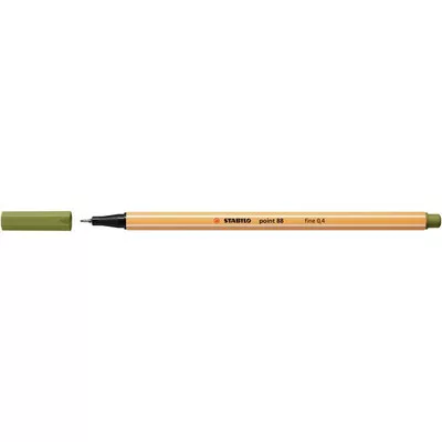 Tűfilc, 0,4 mm, STABILO "Point 88", sárzöld 1 db