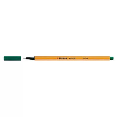 Tűfilc, 0,4 mm, STABILO "Point 88", fenyőzöld 1 db
