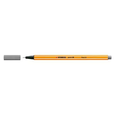 Tűfilc, 0,4 mm, STABILO "Point 88", szürke 1 db