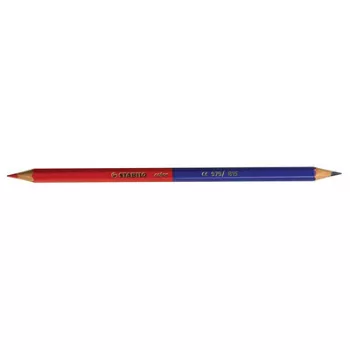   Postairón, hatszögletű, STABILO "979/815", piros-kék 12 db