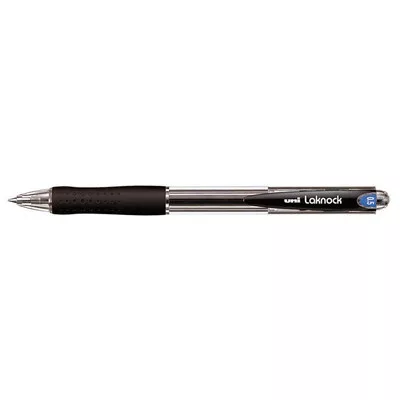 Golyóstoll, 0,3 mm, nyomógombos, UNI "SN-100 Laknock", fekete 1 db