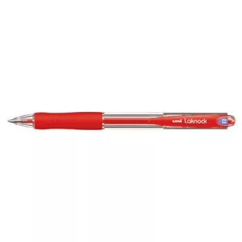   Golyóstoll, 0,3 mm, nyomógombos, UNI "SN-100 Laknock", piros 1 db