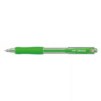   Golyóstoll, 0,3 mm, nyomógombos, UNI "SN-100 Laknock", zöld 1 db