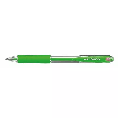 Golyóstoll, 0,3 mm, nyomógombos, UNI "SN-100 Laknock", zöld 1 db