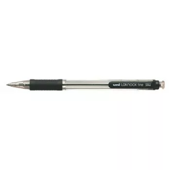   Golyóstoll, 0,4 mm, nyomógombos, UNI "SN-101 Laknock Fine", fekete 1 db
