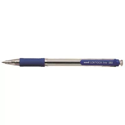 Golyóstoll, 0,4 mm, nyomógombos, UNI "SN-101 Laknock Fine", kék 1 db
