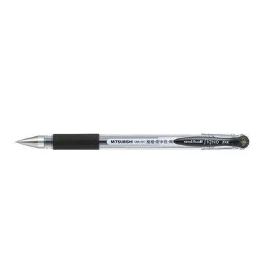 Zseléstoll, 0,25 mm, kupakos, UNI "UM-151 Signo DX", fekete 1 db