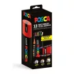 Dekormarker készlet, Posca fém dobozos, UNI "Posca", 13 különböző szín 13 db
