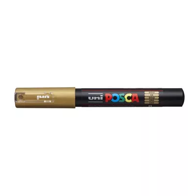 Dekormarker, 0,7-1,0 mm, UNI "Posca PC-1M", arany 1 db