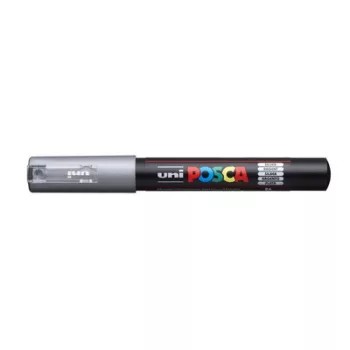   Dekormarker, 0,7-1,0 mm, UNI "Posca PC-1M", ezüst 1 db