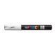Dekormarker, 0,7-1,0 mm, UNI "Posca PC-1M", fehér 1 db