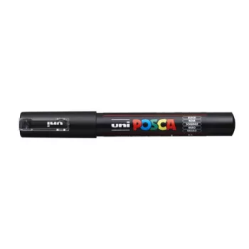   Dekormarker, 0,7-1,0 mm, UNI "Posca PC-1M", fekete 1 db