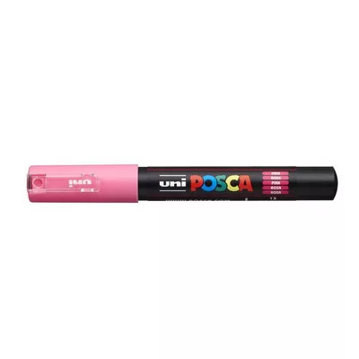 Dekormarker, 0,7-1,0 mm, UNI "Posca PC-1M", rózsaszín 1 db