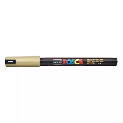 Dekormarker, 0,7 mm, UNI "Posca PC-1MR", arany 1 db