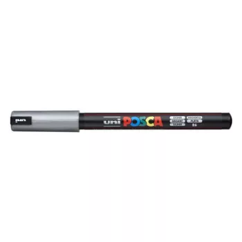   Dekormarker, 0,7 mm, UNI "Posca PC-1MR", ezüst 1 db