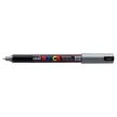 Dekormarker, 0,7 mm, UNI "Posca PC-1MR", ezüst 1 db