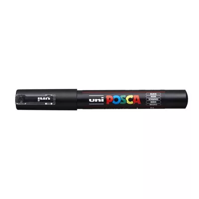 Dekormarker, 0,7 mm, UNI "Posca PC-1MR", fekete 1 db
