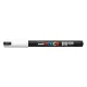 Dekormarker, 0,7 mm, UNI "Posca PC-1MR", fehér 1 db