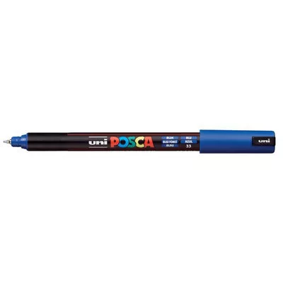 Dekormarker, 0,7 mm, UNI "Posca PC-1MR", kék 1 db