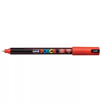   Dekormarker, 0,7 mm, UNI "Posca PC-1MR", piros 1 db