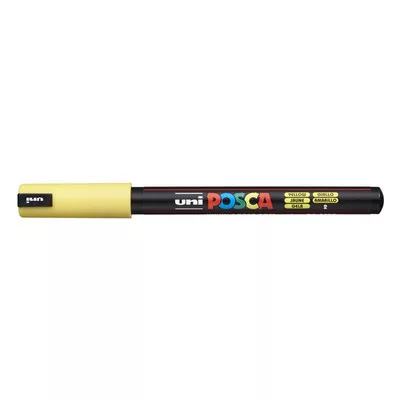Dekormarker, 0,7 mm, UNI "Posca PC-1MR", sárga 1 db