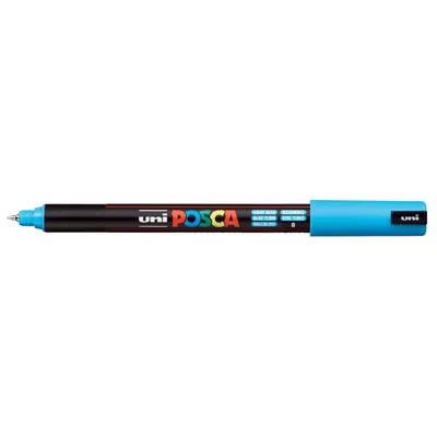 Dekormarker, 0,7 mm, UNI "Posca PC-1MR", világoskék 1 db