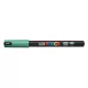 Dekormarker, 0,7 mm, UNI "Posca PC-1MR", zöld 1 db